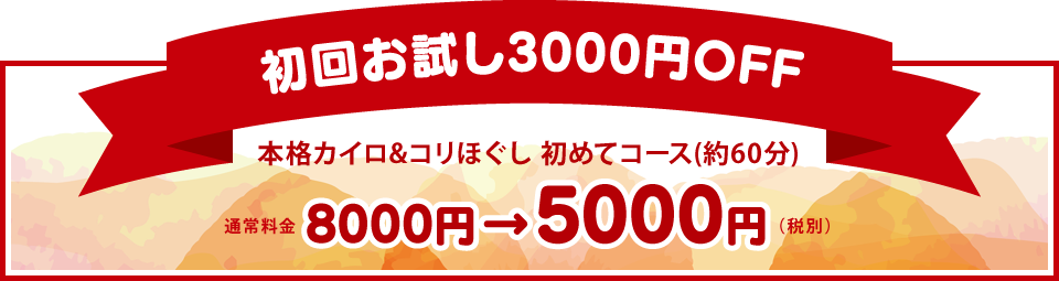 初回3000円OFF